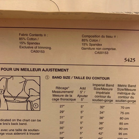 WonderBra Sports bra 5425 cross back without hooks C34 BNWB PICE IS FIRM - Picture 6 of 7